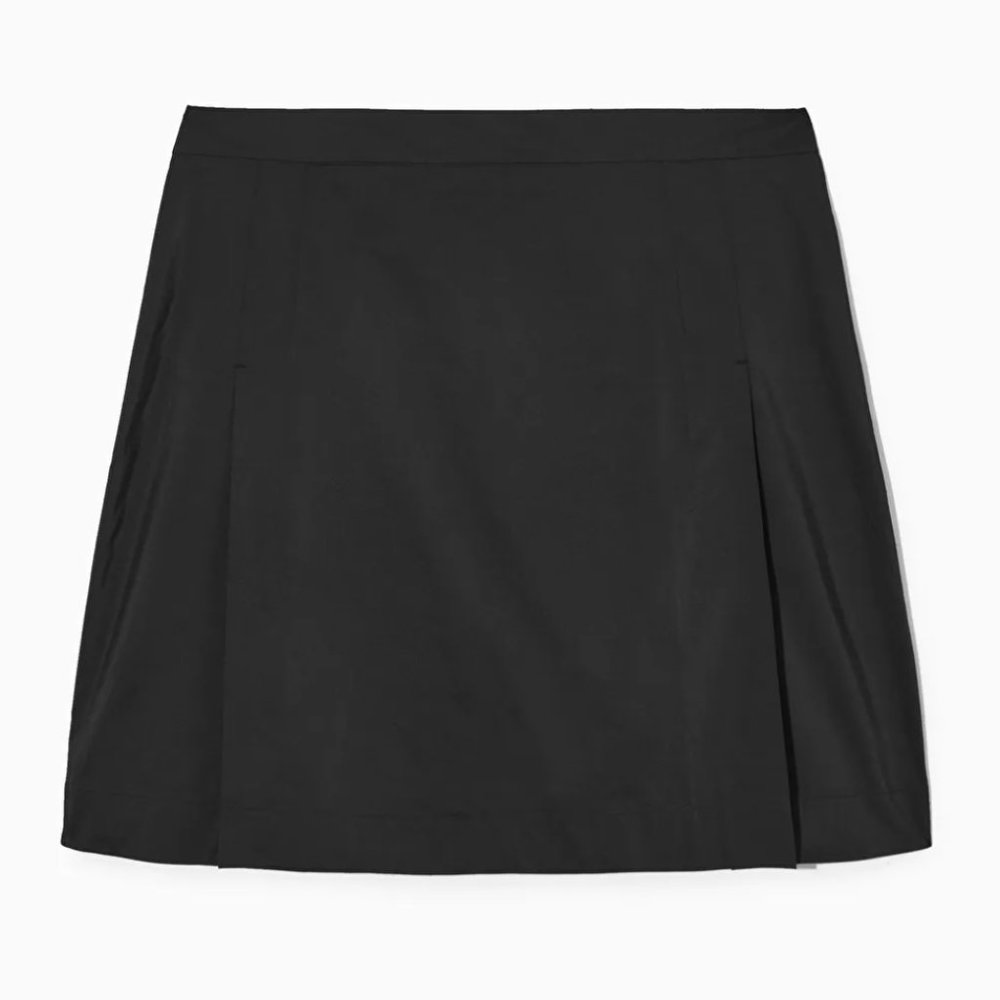 COS Shell-Panel A-Line Mini Skirt